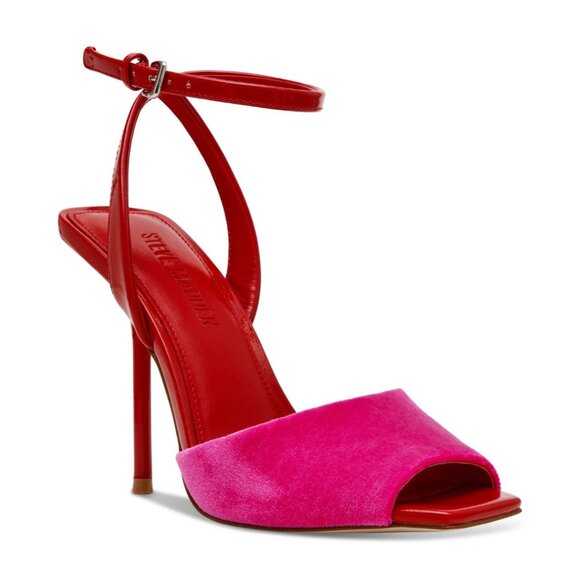 Steve Madden Women's Lilac Peep-Toe Two-Piece Sandals - Picture 1 of 3